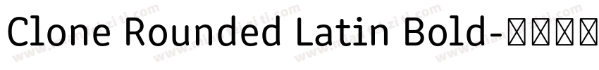 Clone Rounded Latin Bold字体转换